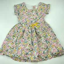 Load image into Gallery viewer, Girls Max, lined floral party dress, EUC, size 2-3, L: 50cm