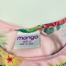 Load image into Gallery viewer, Girls Mango, stretchy floral casual dress, FUC, size 12, L: 69cm
