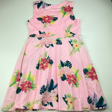 Load image into Gallery viewer, Girls Mango, stretchy floral casual dress, FUC, size 12, L: 69cm