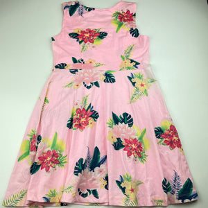 Girls Mango, stretchy floral casual dress, FUC, size 12, L: 69cm