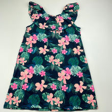 Load image into Gallery viewer, Girls Mango, floral casual summer dress, EUC, size 6, L: 59cm
