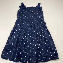 Load image into Gallery viewer, Girls Kids &amp; Co, navy lightweight cotton summer dress, NEW, size 5, L: 58cm
