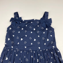 Load image into Gallery viewer, Girls Kids &amp; Co, navy lightweight cotton summer dress, NEW, size 5, L: 58cm