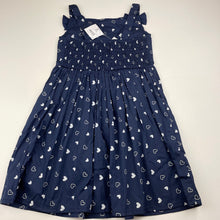 Load image into Gallery viewer, Girls Kids &amp; Co, navy lightweight cotton summer dress, NEW, size 5, L: 58cm
