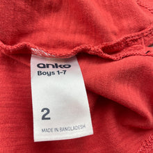 Load image into Gallery viewer, Boys Anko, cotton t-shirt / top, EUC, size 2,  