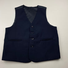 Load image into Gallery viewer, Boys navy, formal vest / wasitcoat, EUC, size 8,  