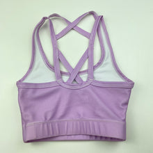 Load image into Gallery viewer, Girls purple, swim top, flamingo, FUC, size 4,  