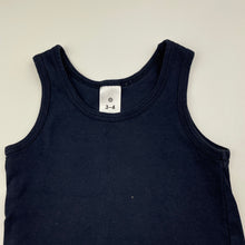 Load image into Gallery viewer, Boys Target, navy cotton singlet top, GUC, size 3-4,  