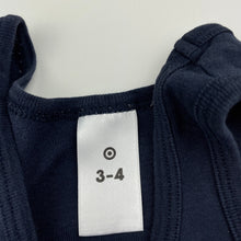Load image into Gallery viewer, Boys Target, navy cotton singlet top, GUC, size 3-4,  
