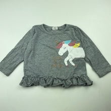 Load image into Gallery viewer, Girls Gem Look, stretchy long sleeve top, unicorn, FUC, size 2,  