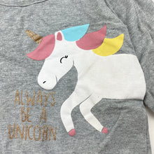 Load image into Gallery viewer, Girls Gem Look, stretchy long sleeve top, unicorn, FUC, size 2,  