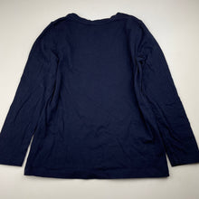 Load image into Gallery viewer, Girls Anko, navy cotton long sleeve t-shirt / top, EUC, size 9,  