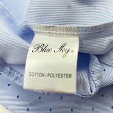 Load image into Gallery viewer, Boys Blue Sky, lightweight long sleeve shirt, top button missing, FUC, size 5-6,  