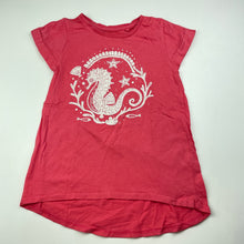 Load image into Gallery viewer, Girls Cotton On, cotton t-shirt / top, seahorse, GUC, size 6,  