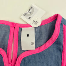 Load image into Gallery viewer, Girls Target, chambray cotton short sleeve top, NEW, size 6,  