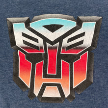 Load image into Gallery viewer, Boys Transformers, blue marle t-shirt / top, no labels, armpit to armpit: 42cm, FUC, size 12,  
