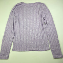 Load image into Gallery viewer, Girls KID, purple stretchy long sleeve top, EUC, size 12,  