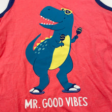 Load image into Gallery viewer, Boys Carters, colourful singlet top, dinosaur, EUC, size 3,  