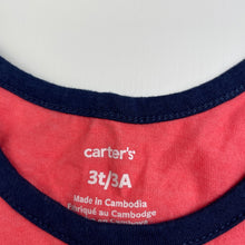 Load image into Gallery viewer, Boys Carters, colourful singlet top, dinosaur, EUC, size 3,  