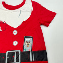 Load image into Gallery viewer, unisex Christmas, cotton t-shirt / top, no labels, armpit to armpit: 30cm, GUC, size 4,  