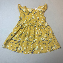 Load image into Gallery viewer, Girls Sprout, floral cotton casual dress, EUC, size 0, L: 39cm