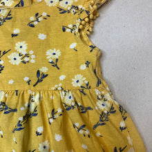 Load image into Gallery viewer, Girls Sprout, floral cotton casual dress, EUC, size 0, L: 39cm