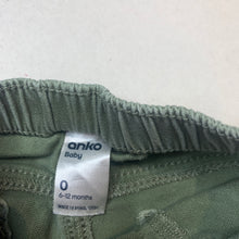 Load image into Gallery viewer, Boys Anko, khaki casual shorts, elasticated, GUC, size 0,  