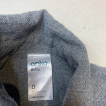 Load image into Gallery viewer, Boys Anko, grey cotton long sleeve shirt, EUC, size 0,  