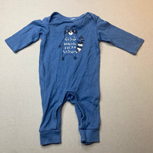 Load image into Gallery viewer, Boys Target, blue cotton romper, EUC, size 0000,  