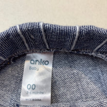 Load image into Gallery viewer, Boys Anko, striped cotton shorts, elasticated, GUC, size 00,  