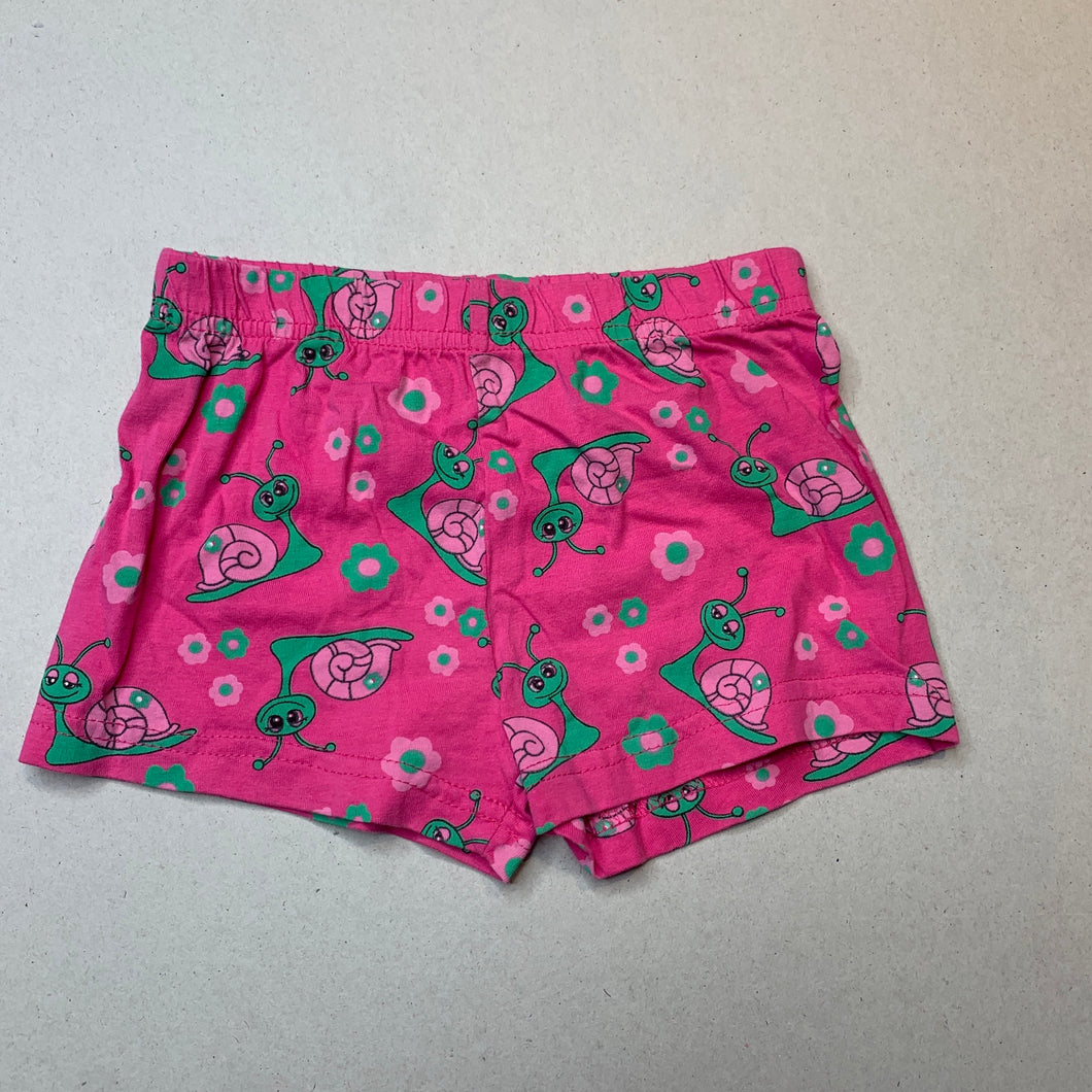 Girls Neon, cotton pyjama shorts, elasticated, EUC, size 1,  