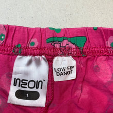 Load image into Gallery viewer, Girls Neon, cotton pyjama shorts, elasticated, EUC, size 1,  
