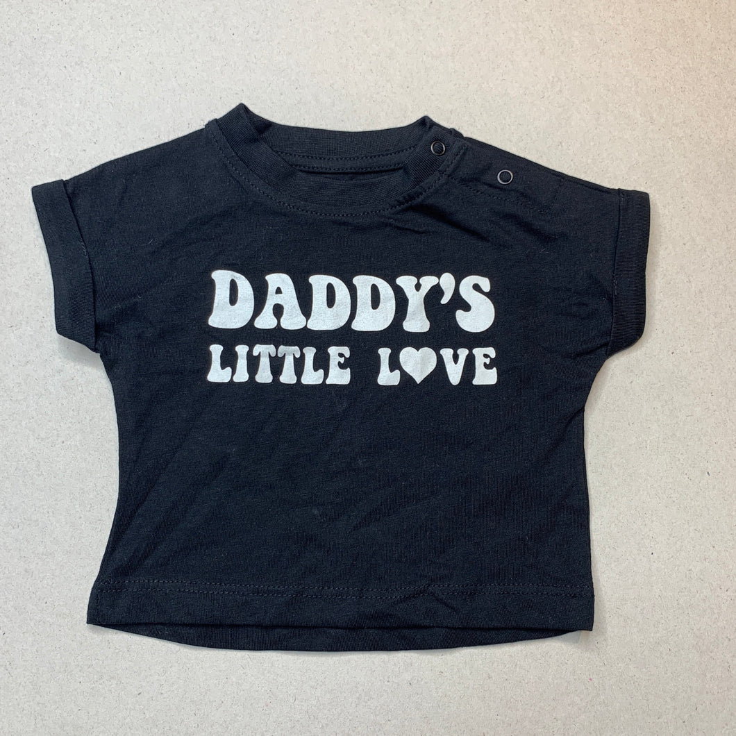 Girls Favourites, black Aus cotton t-shirt / top, EUC, size 000,  