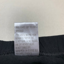 Load image into Gallery viewer, Girls Baby Berry, black stretchy leggings / bottoms, EUC, size 000,  