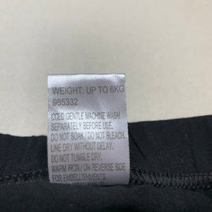 Girls Baby Berry, black stretchy leggings / bottoms, EUC, size 000,  