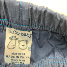 Load image into Gallery viewer, Boys Baby Baby, lightweight shorts, elasticated, EUC, size 0000,  