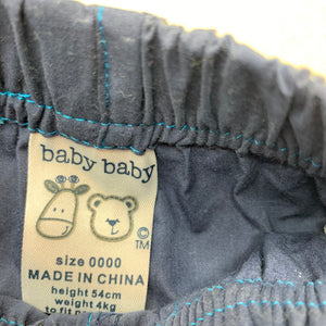 Boys Baby Baby, lightweight shorts, elasticated, EUC, size 0000,  