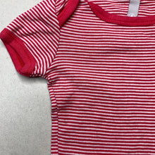 Load image into Gallery viewer, Girls f, striped cotton t-shirt / top, EUC, size 000,  