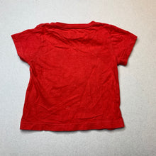 Load image into Gallery viewer, Boys Bonds, red cotton t-shirt / top, GUC, size 00,  