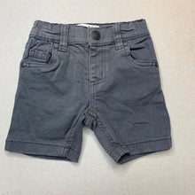 Load image into Gallery viewer, Boys Breakers, grey stretch cotton shorts, adjustable, FUC, size 0,  