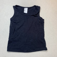 Load image into Gallery viewer, unisex Target, black organic cotton singlet top, EUC, size 3,  