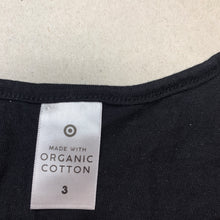 Load image into Gallery viewer, unisex Target, black organic cotton singlet top, EUC, size 3,  