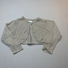 Load image into Gallery viewer, Girls Target, metallic gold lightweight bolero cardigan, EUC, size 1,  