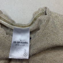 Load image into Gallery viewer, Girls Target, metallic gold lightweight bolero cardigan, EUC, size 1,  