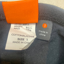 Load image into Gallery viewer, Girls Fun Spirit, stretchy cropped leggings, elasticated, EUC, size 1,  