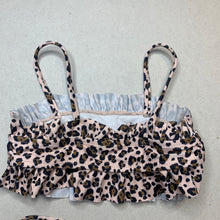 Load image into Gallery viewer, Girls leopard print, swim set, labels removed, W: 22.5cm across, EUC, size 1-2,  