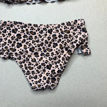 Load image into Gallery viewer, Girls leopard print, swim set, labels removed, W: 22.5cm across, EUC, size 1-2,  