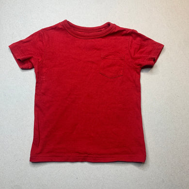 Boys Next, red cotton t-shirt / top, EUC, size 0,  