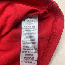 Load image into Gallery viewer, Boys Next, red cotton t-shirt / top, EUC, size 0,  