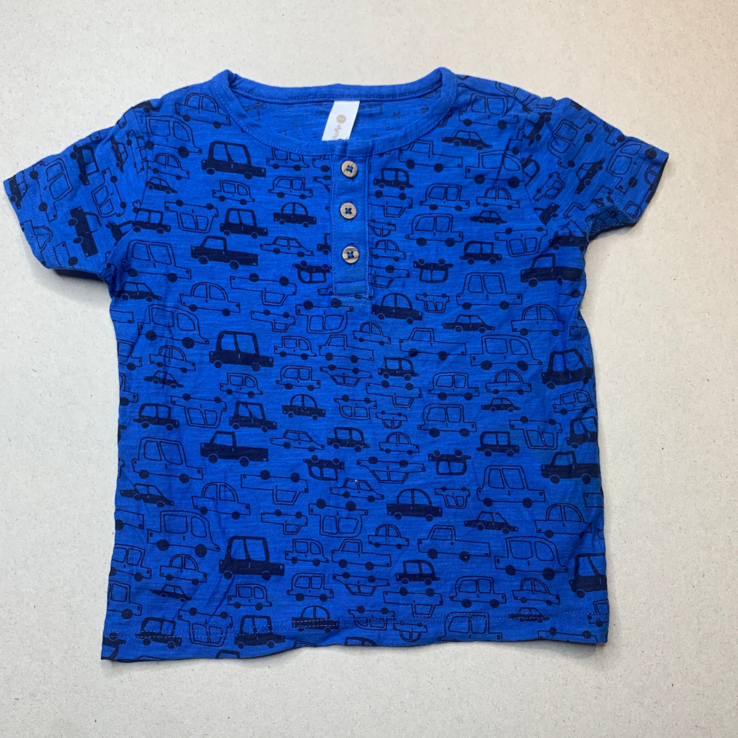 Boys Dymples, cotton henley t-shirt / top, EUC, size 1,  